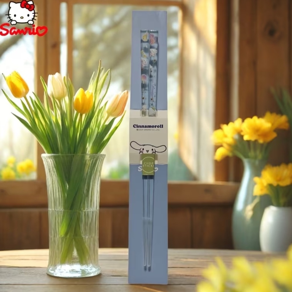 Cinnamoroll Chopsticks with Blue and White Design